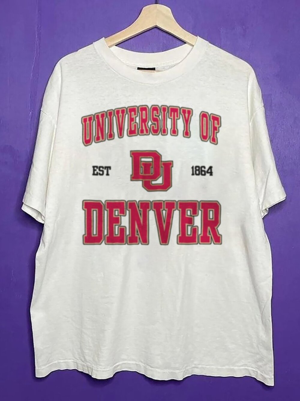 Vintage University of Denver Unisex Shirt, Denver College Shirt For Men Women